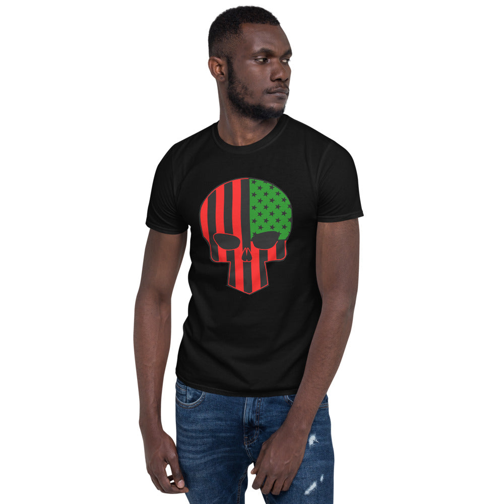 Afro PunisherShort-Sleeve Unisex T-Shirt-B