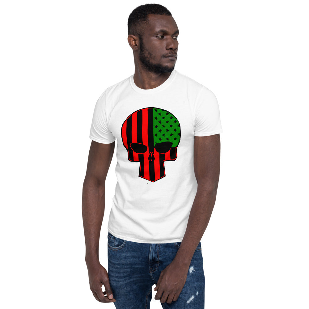 Afro Punisher Short-Sleeve Unisex T-Shirt - White